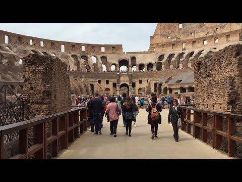 Walking into the Roman Colosseum | Rome, Italy #Shorts