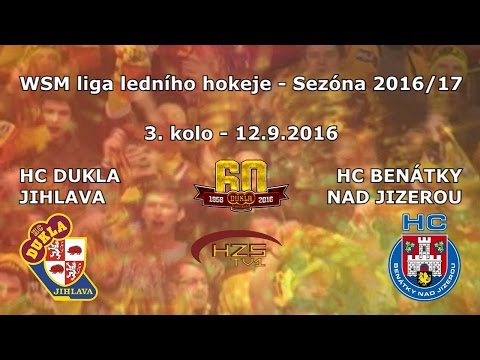 3. kolo (12.9.2016) HC Dukla Jihlava - HC Benátky nad Jizerou