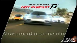 Need For Speed Hot Pursuit: all racer and cop new series and unit movie intros
