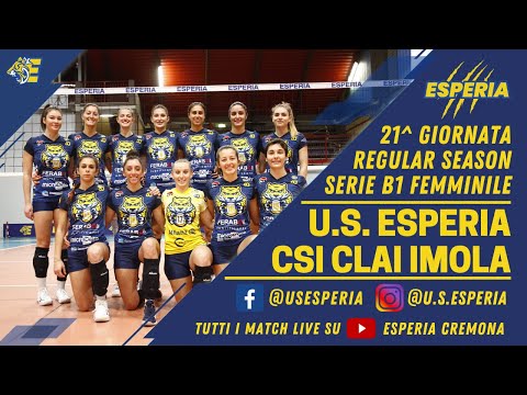 #SerieB1F LIVE - U.S. Esperia vs CSI Clai Imola