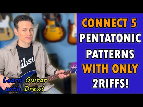 Easily Connect All Five Pentatonic Patterns (With ONLY TWO LINES!!!)