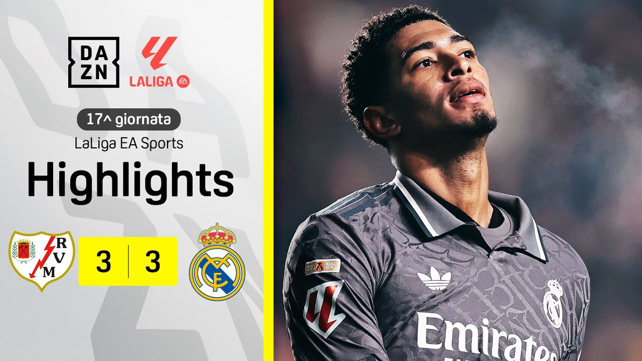 RIMONTA e CONTRO-RIMONTA: Rayo Vallecano-Real Madrid 3-3 | LaLiga | DAZN Highlights