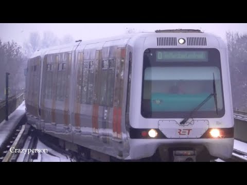 Bombardier RET Metro in sneeuw De Akkers, 2019