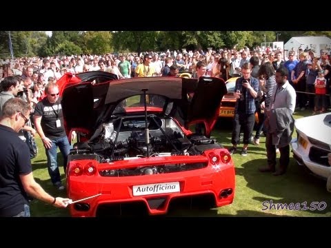 Decatted Ferrari Enzo - HUGE REVS!