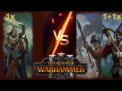 Grail Guardians vs Imperial Infantry with Crossbow Support in Total War: Warhammer 3