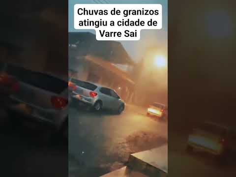 FORTE CHUVA DE GRANIZO ATINGE VARRE SAI NO RJ E CAUSA DESTRUIÇÃO