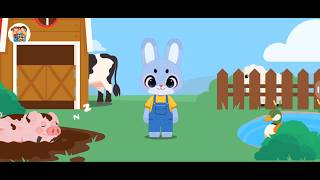 Learn About Farm Animals for Kids 🐄 | Fun Farm Learning | Giggle Academy
