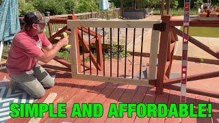 Easy to Build DIY Deck Gate for Pool Safety