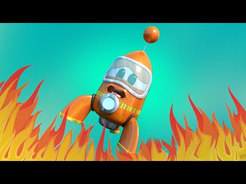 Crtići sa autima za djecu -  Beba RAKETA je zarobljena u VATRENOM OBRUČU - Super Kamion !