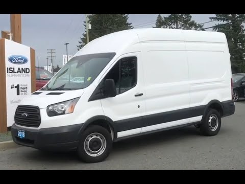 2018 Ford Transit Cargo Van High Roof, W/ Backup Camera, Vinyl Floor Review| Island Ford