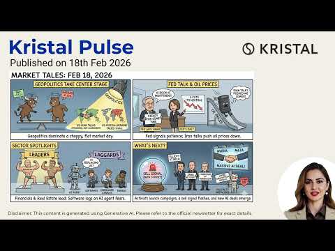 Kristal Pulse | 18th Feb 2026 | Geopolitics Take Center Stage | Daily Market Recap