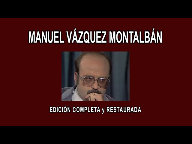 Vídeo relacionado con El ruido y la furia: conversaciones con Manuel Vázquez Montalbán, desde el planeta de los simios (SIN COLECCION)