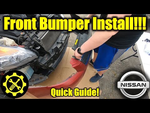 2007 - 2009 Nissan Altima: How to Install the Front Bumper