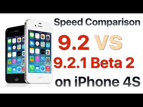 iPhone 4S iOS 9.2 vs iOS 9.2.1 Beta 2 / Public Beta 2 Build 13D14
