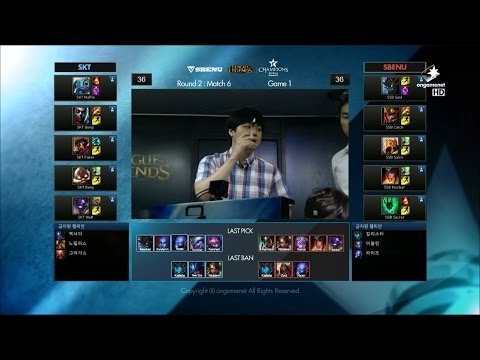 SKT vs SSB Game 1 Highlights - SK TELECOM T1 vs SBENU SONICBOOM - W7 LCK Champions Korea Summer 2015