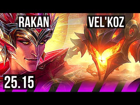 RAKAN & Senna vs VEL'KOZ & Sivir (SUP) | KR Master | 25.15