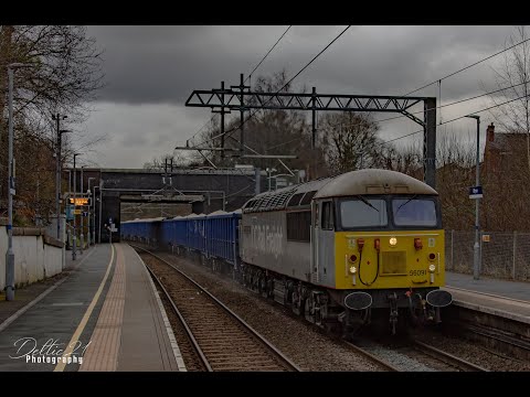 DCR’s 56091 “Driver Wayne Gaskell” storming through Bryn - 18/03/2023
