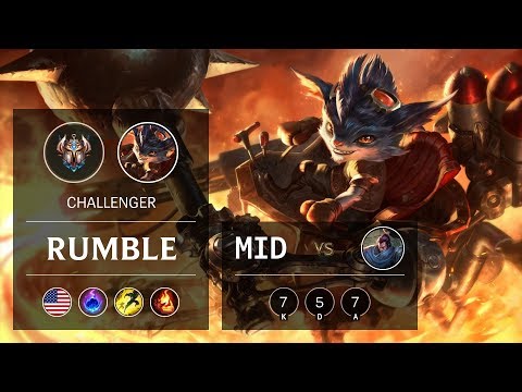 Rumble Mid vs Yasuo - NA Challenger Patch 9.12
