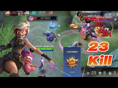 1 MANIAC and 1 SAVAGE | INSANE Melissa Critical Build 23 Kills | MLBB Gameplay!
