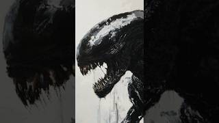 Alien: Romulus - Xenomorph oil painting on tablet #painting #drawing #art
