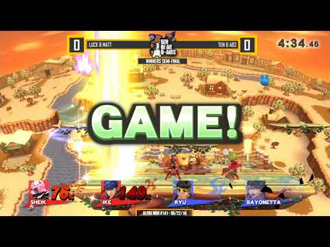 Ultra WBB #141 | Luck vs Ten - Winners Semi-Final - Super Smash Bros. for Wii U