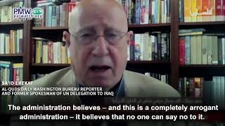 Sa'id Erekat trashing Trump