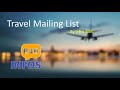 Travel Mailing Lists Travel Email List Travelers Email List Infos B4B