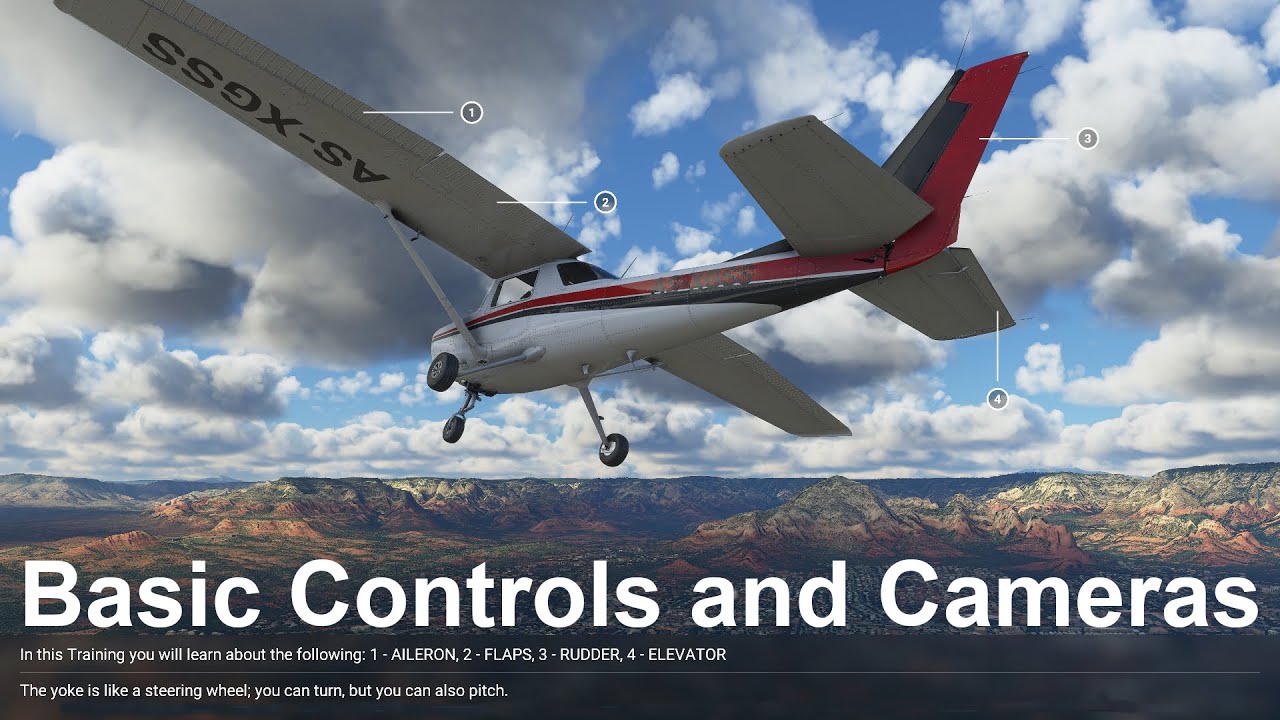 Microsoft Flight Simulator Tutorial - (1) - Basic Controls and Cameras [4K]