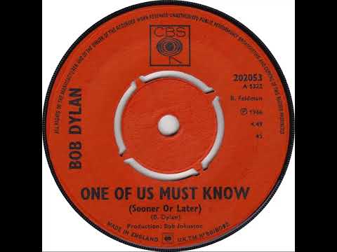 UK New Entry 1966 (108) Bob Dylan - One Of Us Must Know (Sooner Or Later)