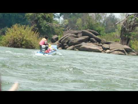 Viagem pelo rio Kratie Mekong, província de Kratie, Camboja
