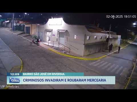 Bairro São José em Riversul: criminosos invadiram e roubaram mercearia