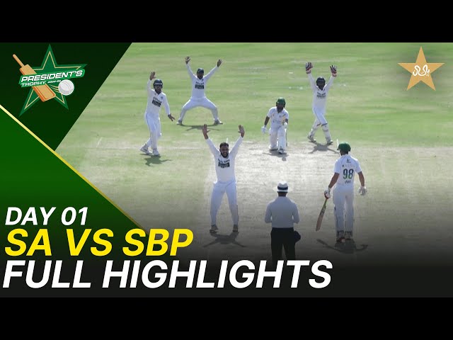Full Highlights | Sahir Asst vs SBP | President Trophy | 2025-26 | Day 1 | PCB | M2Y1S