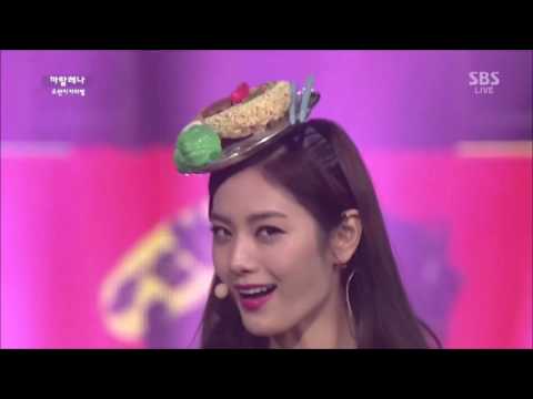 we are number one but every 'one' is replaced with orange caramel shouting 'hah' from catallena