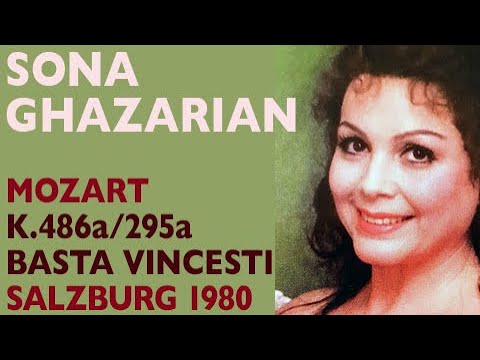 Sona Ghazarian - Mozart: Concert aria K.486a/295a Basta vincesti, Salzburg 1980