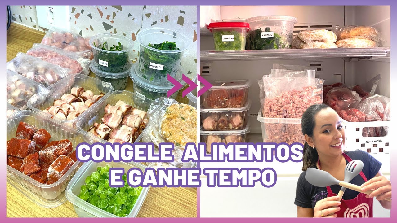 Congelamento de CARNES e outros Alimentos para o MÊS | Organização de FREEZER, DICAS úteis💡