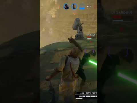bossk scares Luke to death #starwars #battlefront #battlefront2 #gaming #luke #bossk