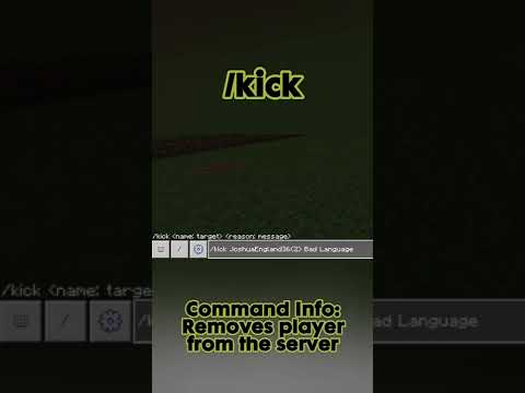 How to use the /kick command in Minecraft Bedrock #minecraft #bedrock #tutorial #commands