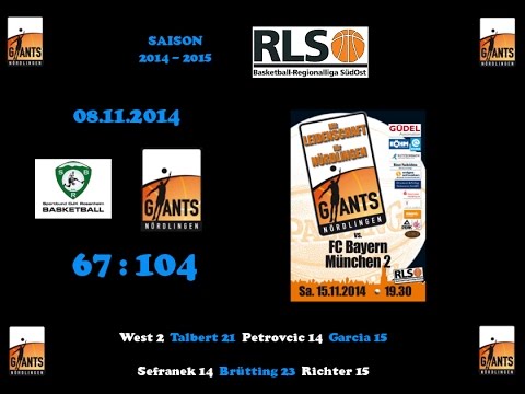 08.11.2014 SB DJK Rosenheim - Giants