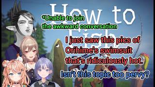 [Eng sub] Chaika going quiet at the topic of Orihime's swimsuit in BLEACH etc. [Nijisanji Clip]