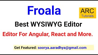 Froala Editor: Modern WYSIWYG Editor | Rich Text Editor Review 2025