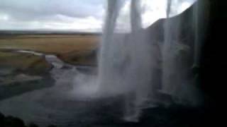 preview picture of video 'Behind Seljalandsfoss Waterfall in Iceland'