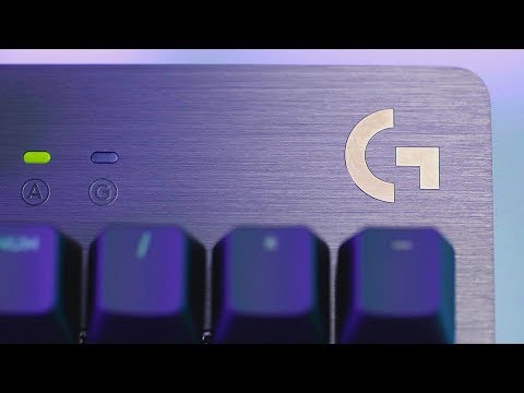 LOGITECH G512 laidinė LIGHTSYNC mechaninė žaidimų klaviatūra - CARBON - NORDIC - USB - TACTILE video