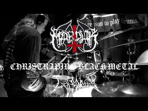 MARDUK :  CHRISTRAPING BLACK METAL DRUM COVER 
