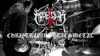 MARDUK :  CHRISTRAPING BLACK METAL DRUM COVER 