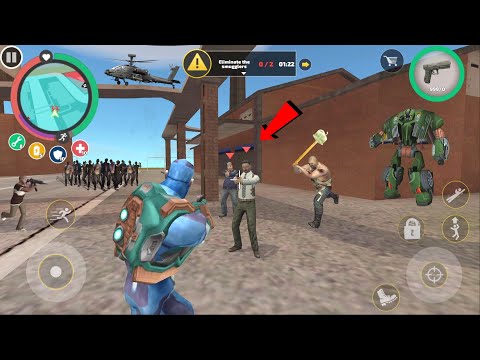 Rope Hero: Vice Town (All Mission Part 01) Meet The Tipson & Raid on Dealer - Android Gameplay HD