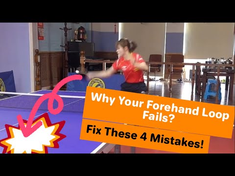 Why your Forehand Loop Fails ------- Fix These 4 Mistakes