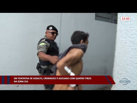 Em tentativa de assalto, criminoso é alvejado com quatro tiros na zona sul 04 11 2022