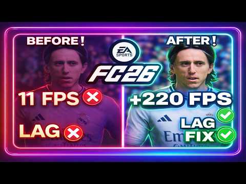 EA FC 26 FPS Boost & Lag Fix (PC) | Best Settings for Smooth Gameplay (2025)