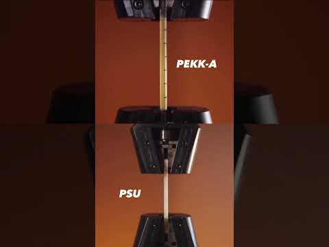 PEKK-A vs. PSU: How do they break? Watch this UTM test! #PEKKA #PSU #3DPrinting #MaterialTesting
