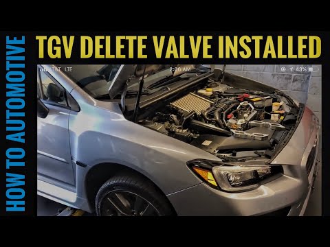 How To Install Tgv Delete Valves On A Subaru WRX